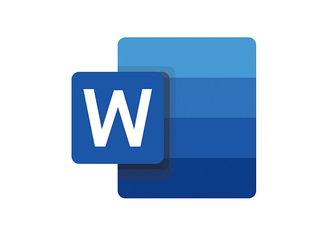 office办公软件：Word图标logo矢量图