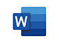 office办公软件：Word图标logo矢量图