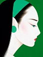                                                         #我的生活美学#鹤田一郎的蛇蝎美人绘 日本插画师 鹤田一郎（Ichiro Tsuruta）

1954年出生熊本县，他的版画继承了琳派的细腻圆润、温柔典雅。

琳派系列风格的美人绘，无比怨媚，让人过目不忘，传神至极。

他笔下的东方女子，以极简的线条表现和传神的五官表达。...展开全文c                            