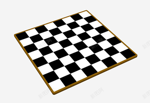 手绘黑白几何棋盘高清素材 下棋卡通 几何...