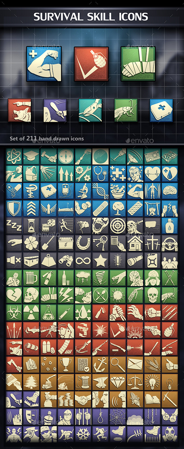 Survival Skill Icons...