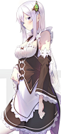 蒼ウサギ   二次元少女  女仆