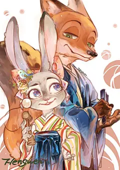 #Zootopia# #疯狂动物城# #Nick# #Judy# #迪士尼# #动画# #电影# #3D# #欧美# #同人# #手绘# #人设# #海报#