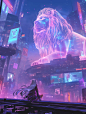 Midjourney主题 _ 赛博城市，附咒语_2_哆啦米发_来自小红书网页版