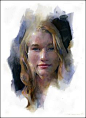 Stan Miller Watercolor Portrait - Noelle