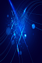 大气蓝色炫酷动感地球网络商务信息高科技海报展板背景矢量素材