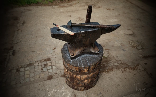 Blacksmith Set, Viktor Kuznetsov : Blacksmith set Low Poly asset 2451 ...