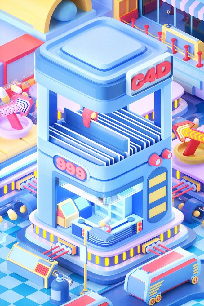 C4D零基础第四期学员作品——NiaoN...