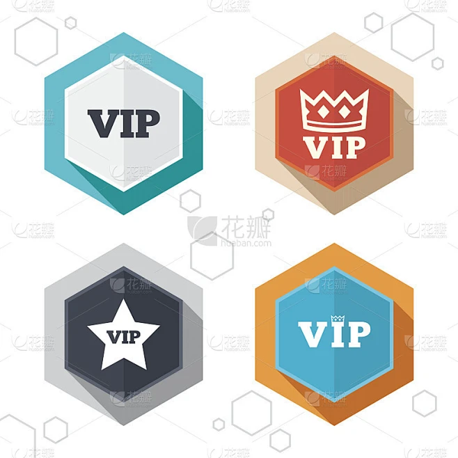VIP图标。非常重要的人物符号素材-花瓣网