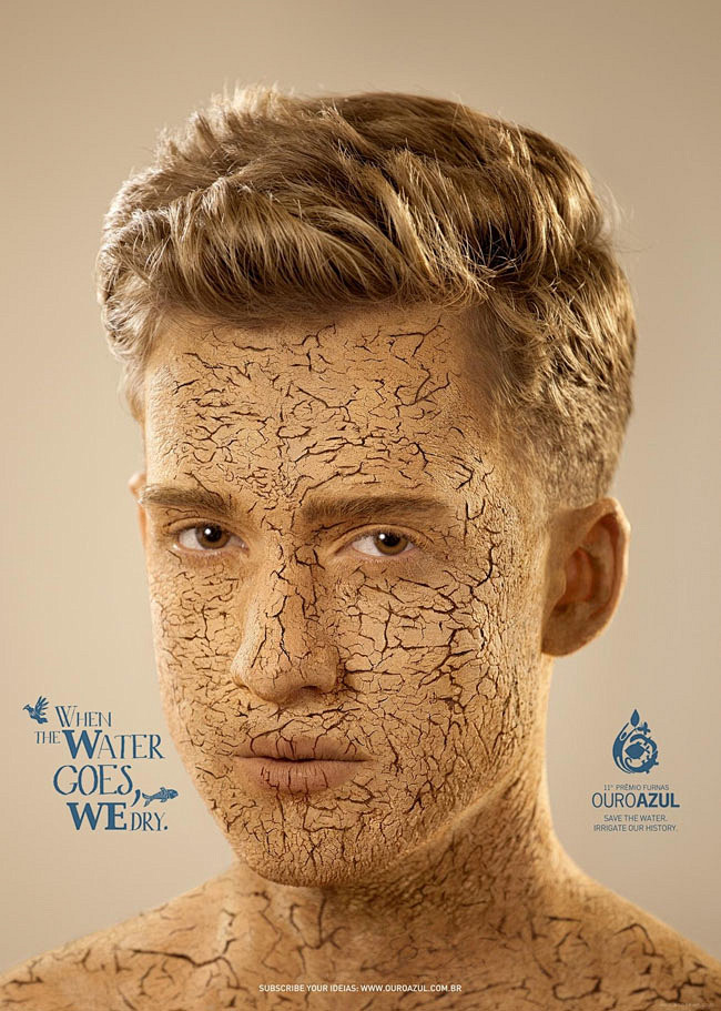 ouroazul节约用水主题创意公益广告