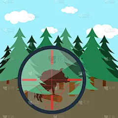 杉树,森林,捕猎行为,野生动物,云,公园,猪,复古