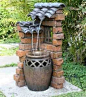 20+ Comfy Outdoor Water Fountains Ideas For Garden Landscaping