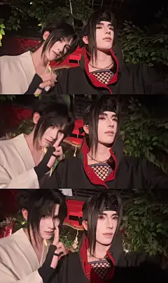 宇智波狂笑两幻神吗#佐助#鼬 #cos@咸鱼干，采集@屿堍