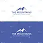 minimalist mountains logo