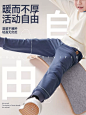 euv儿童加绒裤子秋季男女童摇粒绒卫裤2022年秋冬新款休闲运动裤-tmall.com天猫