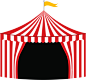 狂欢节,旗帜,马戏团,红色,白色_165608768_Circus Tent_创意图片_Getty Images China