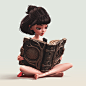 Witchcraft : Anna reads spells from the grimoire.