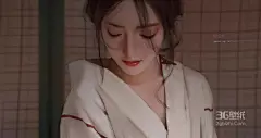 美艳的和服美女手绘动漫桌面壁纸1
