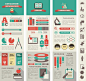 Education Infographic Templates and Elements : Education Infographic Templates and Elements. Flat Design. Vector.