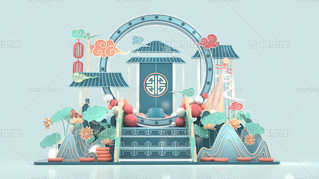 新中式DP点 扬州水乡 琴棋书画DP点_...