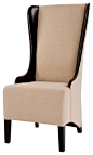 Howard Beige Tall Dining Chair traditional dining chairs and benches