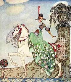 丹麦插画大师Kay Nielsen，“黄金年代”三巨头之一。他笔下的人物神秘而又华丽，有极强的个人风格，为《安徒生童话》，《格林童话》等著名的童话书都绘制过插画。 ​ ​​​​