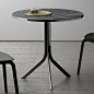 FOLDING ROUND TABLE BISTRO | MARBLE TABLE | RETEGUI: 