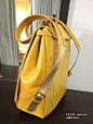 Original hand-Bowen: herz paragraph shoulder bag gold shiny yellow sided leather - hand-off, hand-sharing community life