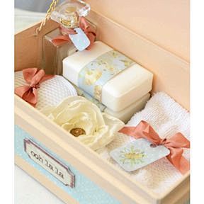giftbox with soap, g...