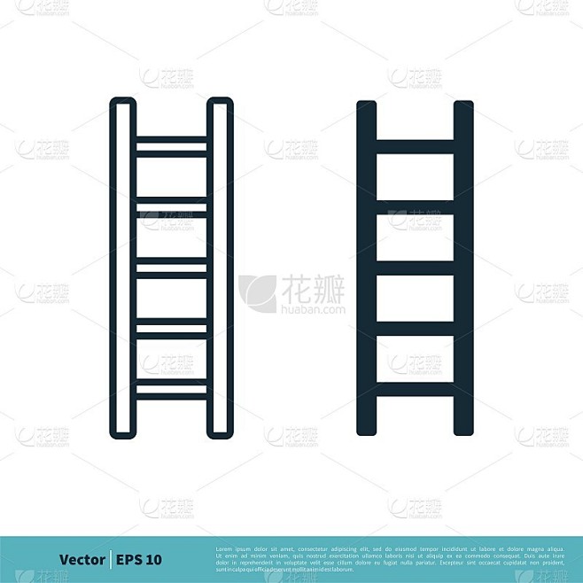梯形图标矢量标志模板插图设计。向量EPS 10。