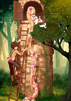 【童话】莴苣姑娘特辑 : 大家都看过格林童话里非常有名的长发公主的故事《莴苣姑娘》吗？讲述的是一个被女巫关在高塔上，拥有一头金色长发的姑娘的故事。
“莴苣”是一种孕妇吃了很有好处的蔬菜的名字。
长发公主因为莴苣换来了被女巫幽禁，在与王子相遇后相知相爱…。在美丽的背后隐藏了很多感人的故事。本特辑便是以此为主题的作品合集。