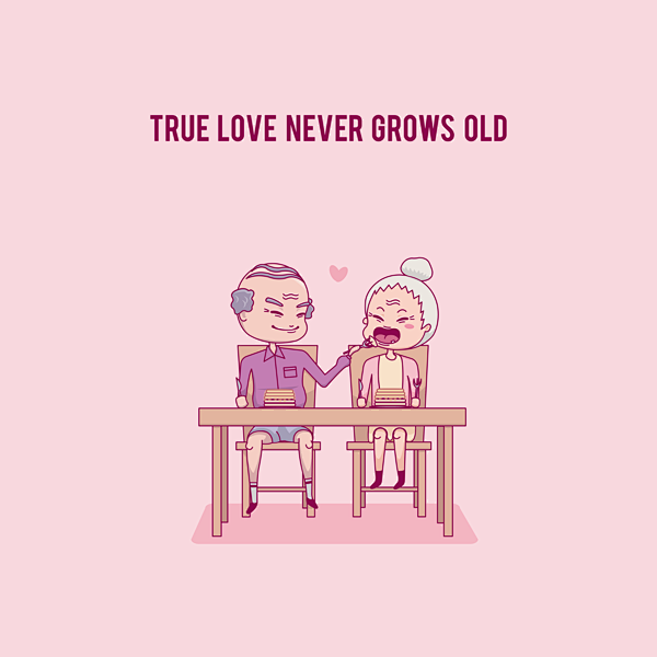 True love never grow...