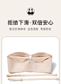 【防走光抹胸】防滑无肩带美背无痕薄款无钢圈聚拢胸罩内衣文胸女