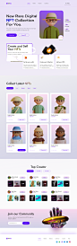 NFT Landing Page by Habibullah Misbah on Dribbble