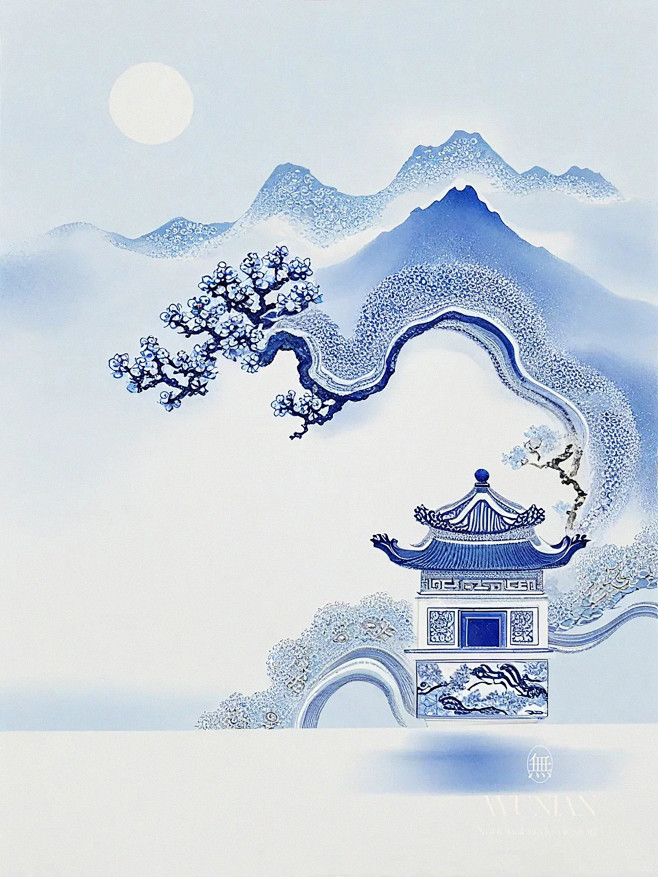 东方美学 中式山水建筑