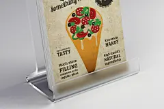 简约亚克力桌牌传单海报样机模板 Simple Mockup For Flyers And Posters插图