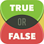 FROM THE MAKERS OF THE INTERNATIONAL NO. 1 HIT "4 PICS 1WORD"  Decide whether the statements are true or false. But think fast, it's against the clock! Astounding facts on a whole range of topics. Try out your general knowledge and test your wit