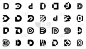 抽象标志集合与字母D
