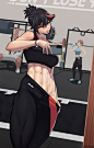 #キルラキル gym day - stopu的插画