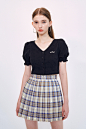 heartclub-衬衫heartclub-Heart Smocking Blouse