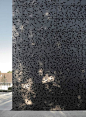 LEAF PERFORATIONS - have you noticed how many architects are wrapping their buildings in perforated metal? | A school in Wettingen, Switzerland designed by architects: mlzd based in Bienne www.mlzd.ch