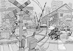 南北东嘻嘻的西采集到插画