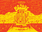 OMF Mojave Phone Booth graphic design colorado denver red spotted toad typography phone booth cactus our mutual friend hazy ipa mojave desert joshua tree illustration craft beer