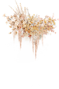 香槟粉花艺垂吊