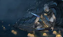 黑色禁药的窝作品：一脸正直的长腿刺客 - 动漫壁纸 - 镇魔曲图库
