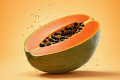 红心冰糖木瓜水果图片