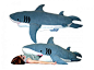 这样的睡袋使用的时候肯定会让人一眼看上去时吓一跳，设计师Kendra Phillips把舒适的睡袋做成鲨鱼型，睡进去就像快要被鲨鱼吞掉，假如再加上一点痛苦的表情，那就更好玩了！