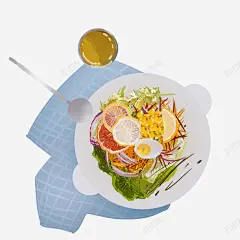 手绘卡通西餐美食 免费下载 页面网页 平面电商 创意素材