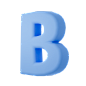 B 数字 字母 PNG 建模 3d blender