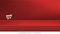 矢量，空鲜艳的红色工作室桌房背景，产品展示与复制空间，用于显示内容设计。横幅在网站上宣传产品